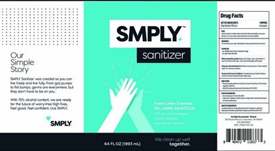 SMPLY Sanitizer Linen - SMPLY Linen 64oz